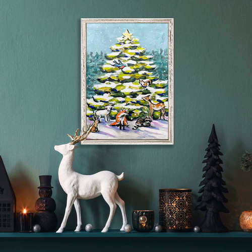 Holiday - Christmas Animals Mini Framed Canvas