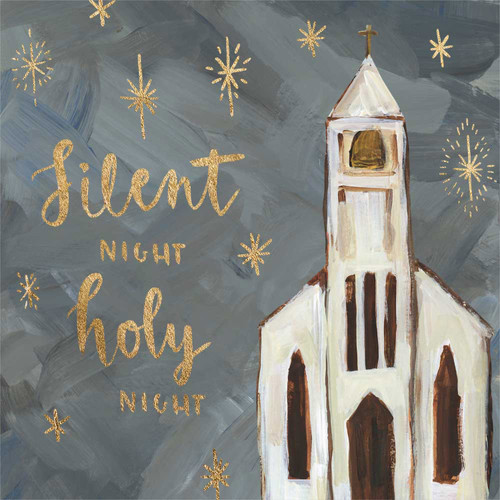 Holiday - Silent Night Stretched Canvas Wall Art