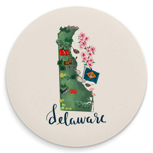 State Map - Delaware Coaster