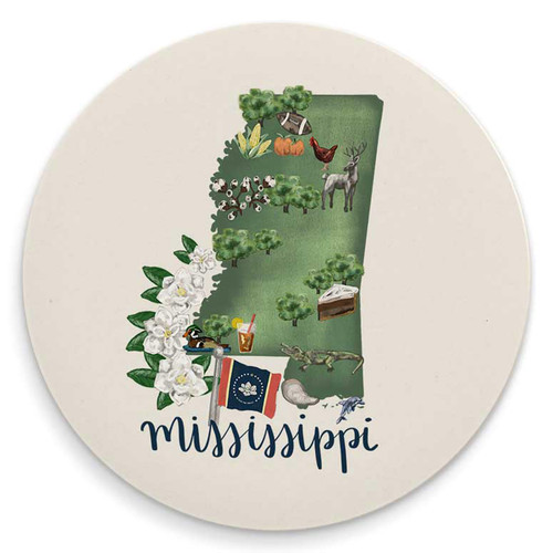 State Map - Mississippi Coaster