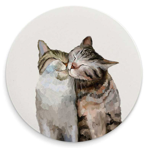 Feline Friends - Cat Pair Coaster