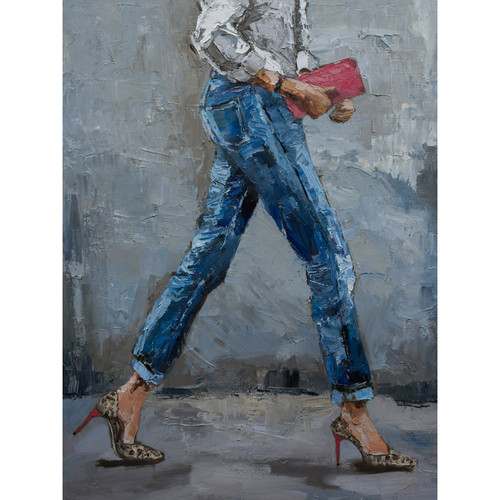 Figurative - Leopard Shoes Stretched Canvas Wall Art