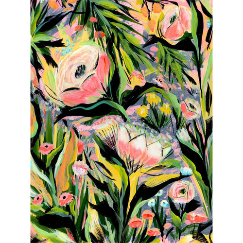 Tropical Floral Stretched Canvas Wall Art
