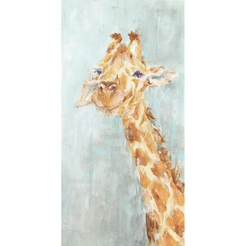 Sweet Giraffe Stretched Canvas Wall Art
