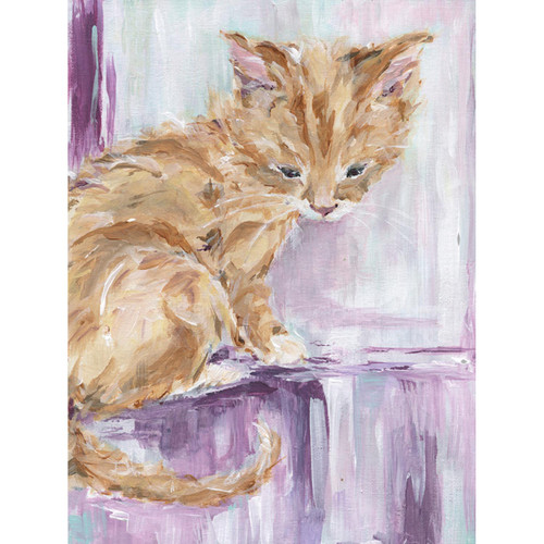 Tabby Cat Stretched Canvas Wall Art