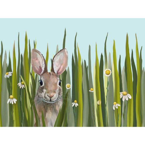 Spring Bun Blue Skies Stretched Canvas Wall Art