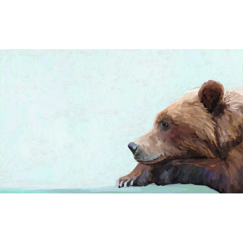 Bear Moment Stretched Canvas Wall Art