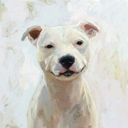 Best Friend - Pit Bull 2 Stretched Canvas Wall Art