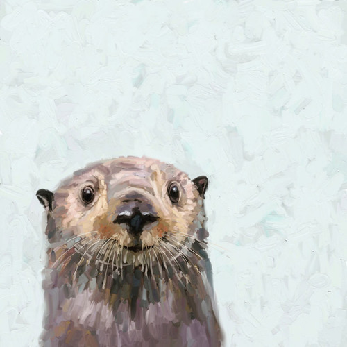 I Spy A Sea Otter Stretched Canvas Wall Art