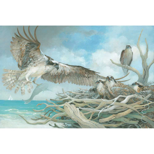 Osprey's Family Affair Stretched Canvas Wall Art