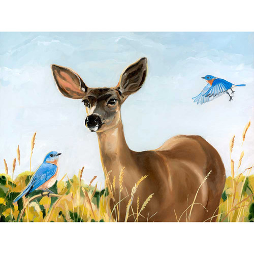 Woodland Life - In Her Glory Stretched Canvas Wall Art