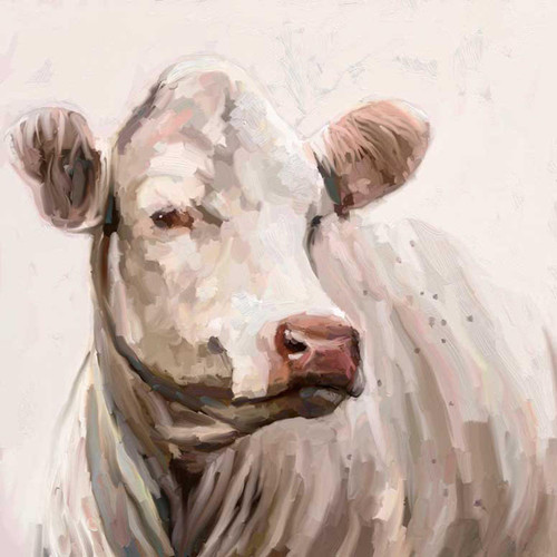 Cow Life 1 Stretched Canvas Wall Art