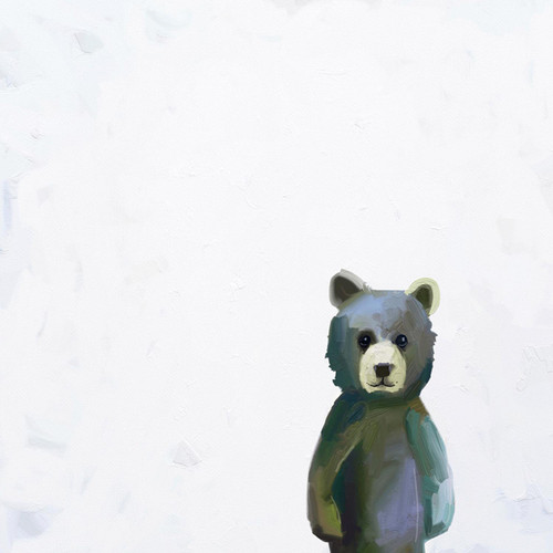 Baby Bear Standing Stretched Canvas Wall Art