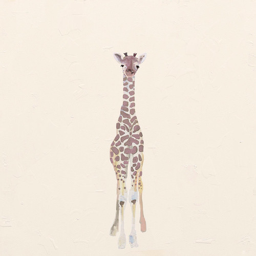Baby Giraffe Stretched Canvas Wall Art