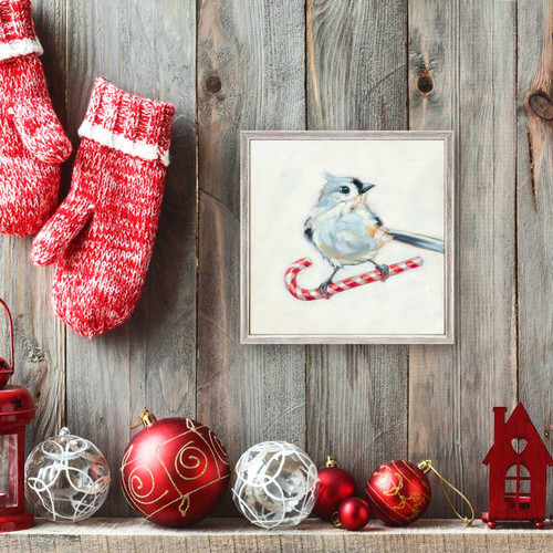 Holiday - Christmas Candy Thief Mini Framed Canvas