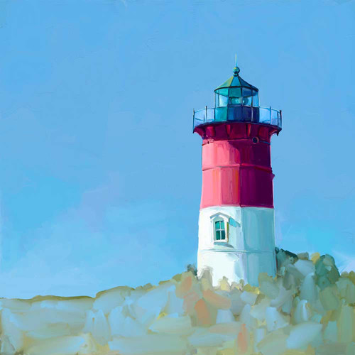 Nauset Lighthouse Stretched Canvas Wall Art