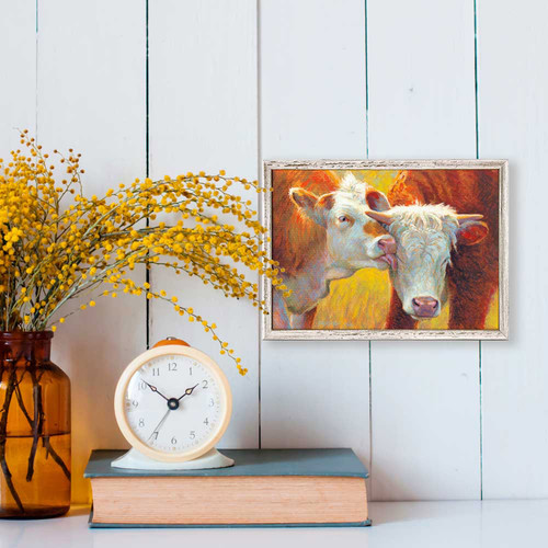 Pastoral Portraits - Calm Affection Mini Framed Canvas