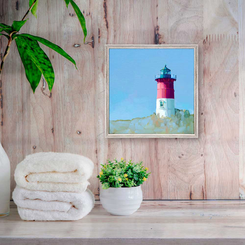 Nauset Lighthouse Mini Framed Canvas