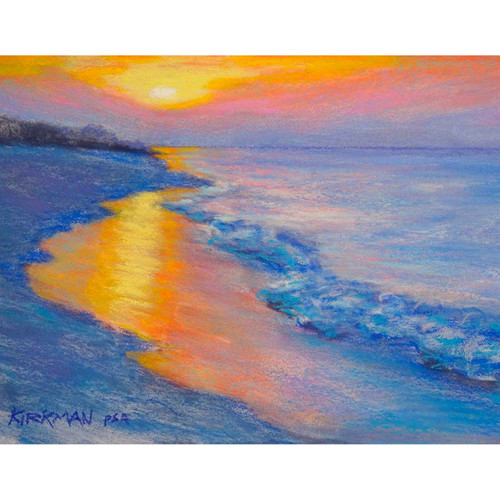 Serenity Sunset Stretched Canvas Wall Art