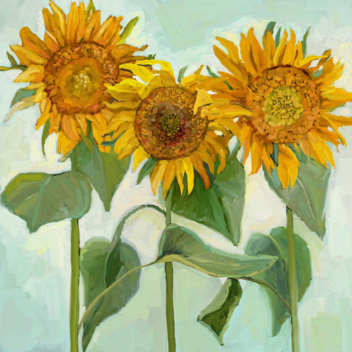 Sunflower Tranquility Stretched Canvas Wall Art