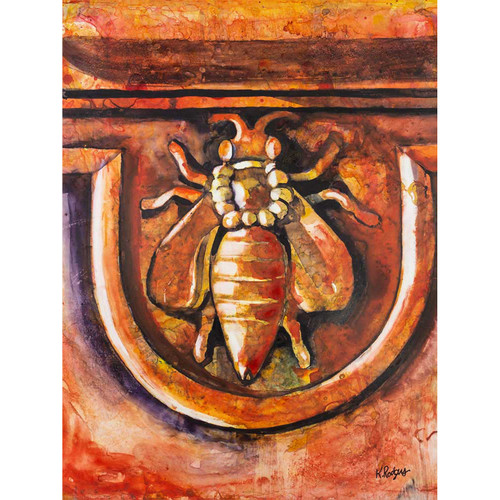 The Roman Bee Stretched Canvas Wall Art