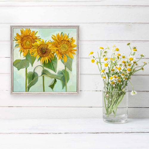 Sunflower Tranquility Mini Framed Canvas