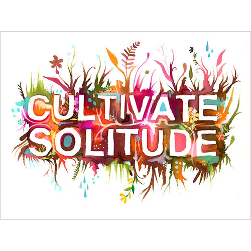 Cultivate Solitude Stretched Canvas Wall Art