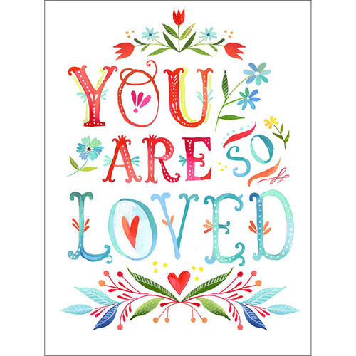 You Are So Loved Stretched Canvas Wall Art