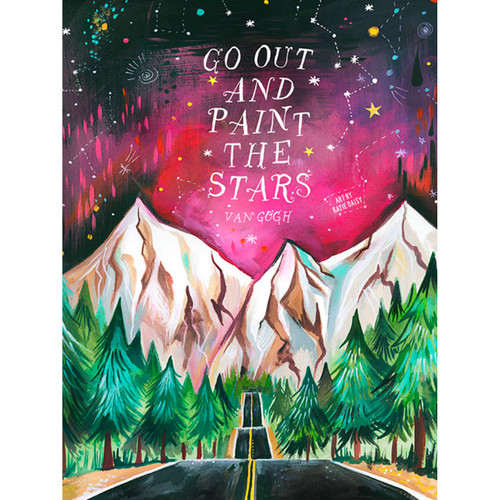 Paint The Stars Stretched Canvas Wall Art