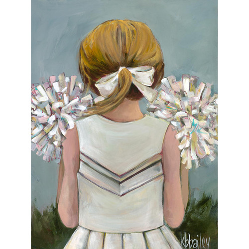 Lil' Cheerleader Stretched Canvas Wall Art