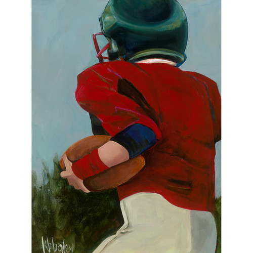 Lil' Football Star 1 Stretched Canvas Wall Art