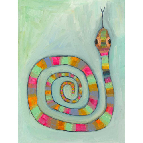 Simply A Snake Stretched Canvas Wall Art