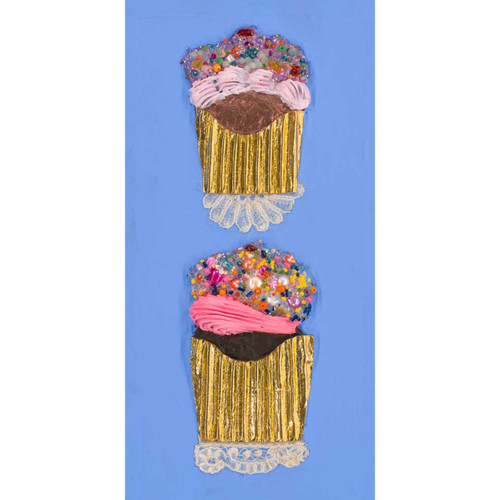 Cupcake Stack Stretched Canvas Wall Art
