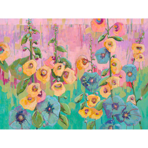 She's Out Back In The Garden Stretched Canvas Wall Art