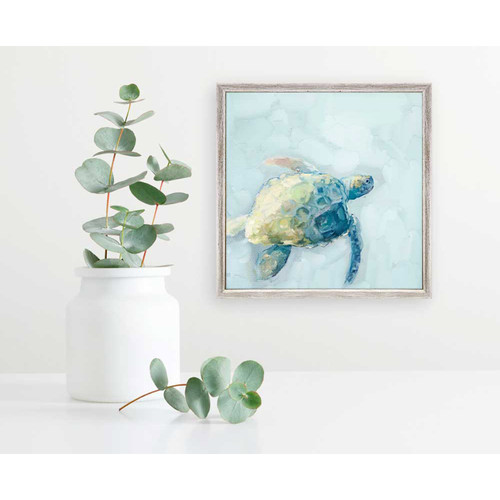 Dreamy Sea Turtle Mini Framed Canvas