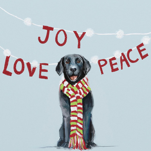 Holiday - Joy Love Peace Stretched Canvas Wall Art