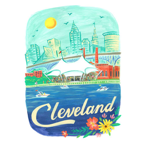 City Pride - Cleveland Stretched Canvas Wall Art