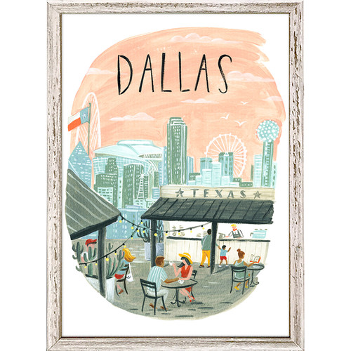 City Pride - Dallas Mini Framed Canvas