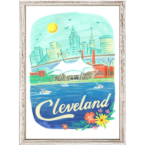 City Pride - Cleveland Mini Framed Canvas