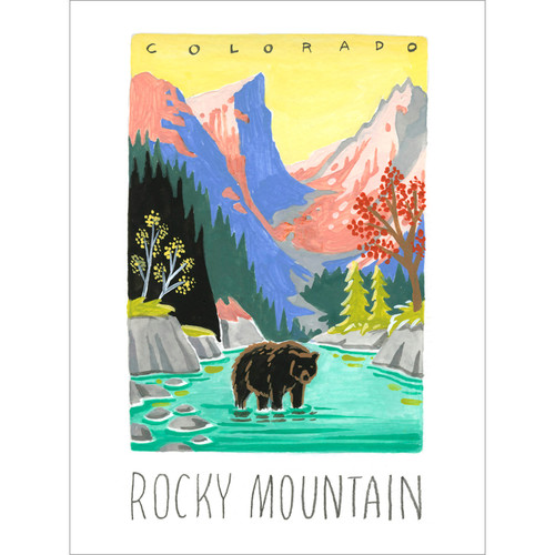 National Parks - Rocky Mountain Stretched Canvas Wall Art