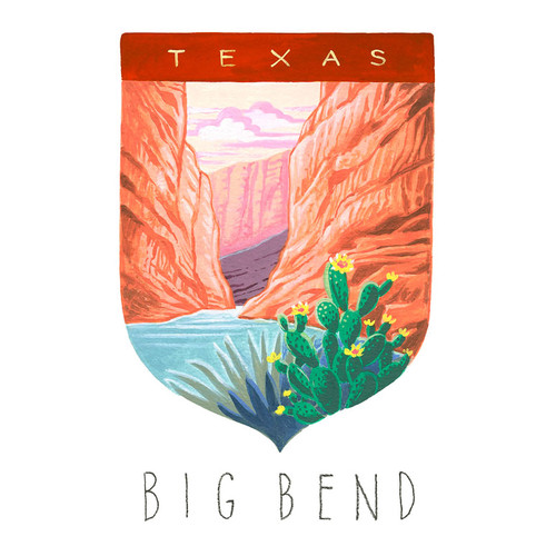 National Parks - Big Bend Stretched Canvas Wall Art