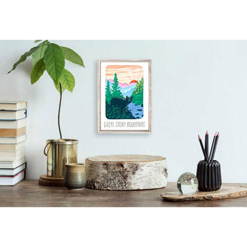 National Parks - Great Smoky Mountains Mini Framed Canvas