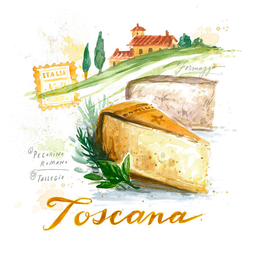 Portrait Of Tuscany - Toscana Stretched Canvas Wall Art