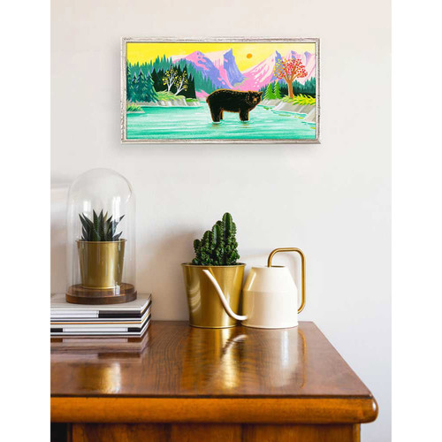 Rocky Mountain Horizontal - Bear Mini Framed Canvas