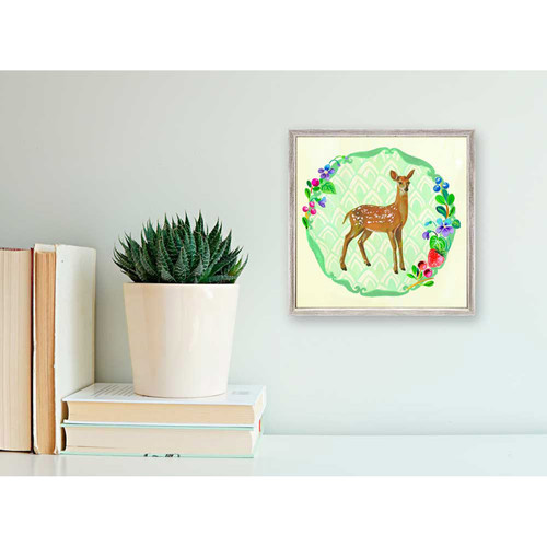 Portraits Of The Woodland - Deer Mini Framed Canvas