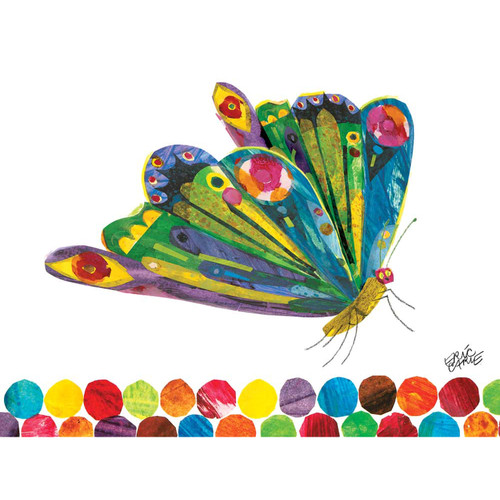 Eric Carle's Fluttering Butterfly Stretched Canvas Wall Art