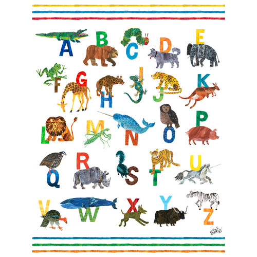 Eric Carle's ABC's - Boy Stretched Canvas Wall Art