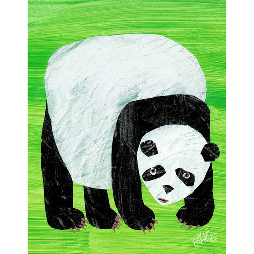 Eric Carle's Panda Bear Cover Stretched Canvas Wall Art