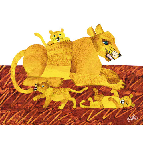 Eric Carle's Lion Mother Stretched Canvas Wall Art