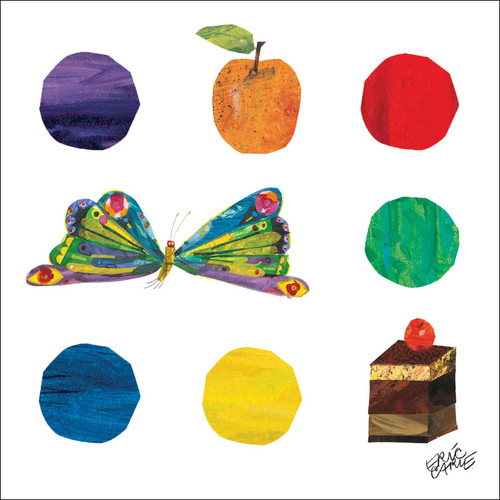 Eric Carle's Butterfly and Dots Stretched Canvas Wall Art